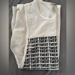 4/$10! Forever 21 White Mesh Tank